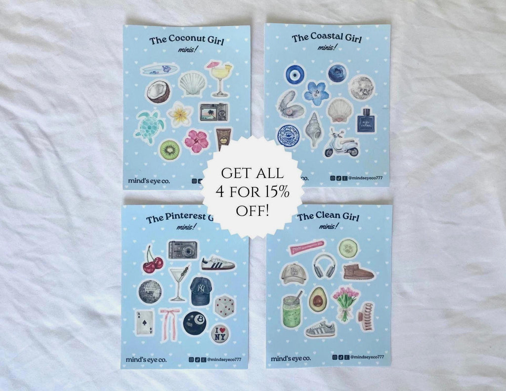 The Minis: Aesthetic Sticker Sheets