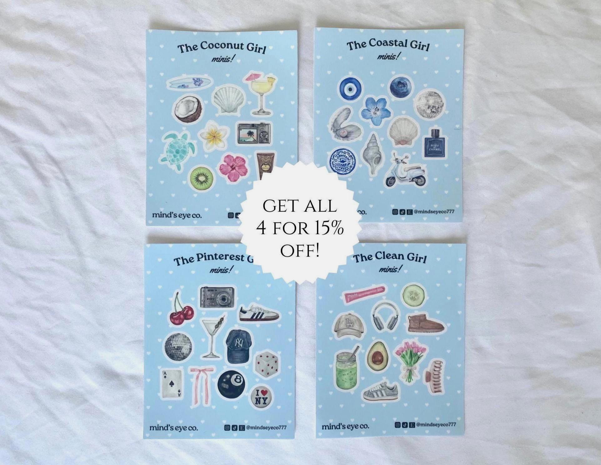 The Minis: Aesthetic Sticker Sheets